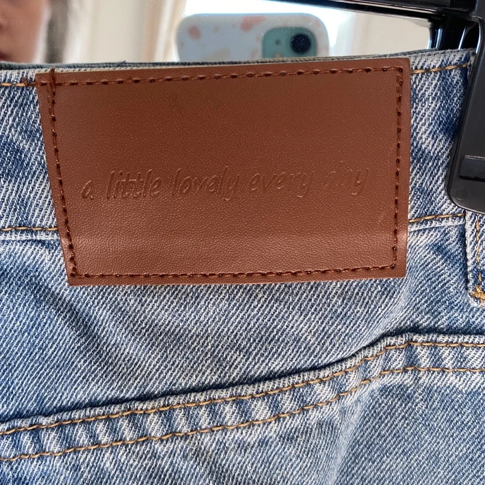 Main Street Exchange “Brooke” A-Line Midi Denim Skirt - Picture 8 of 9